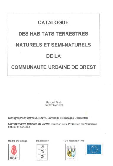 Catalogue des habitats terrestres naturels et semi-naturels de la CUB