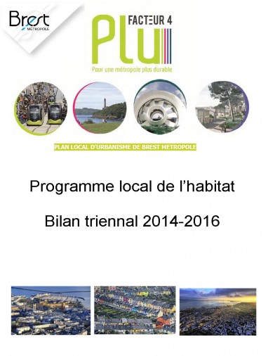 Politique locale de l'habitat - bilan triennal 2014-2016