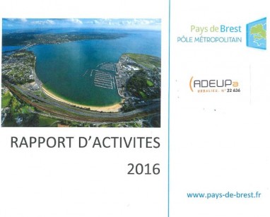 Rapport d'activités 2016 du pôle métropolitain (pays de Brest)