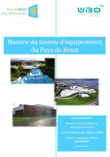 Mesure du niveau d’équipements du Pays de Brest (rapport de stage)