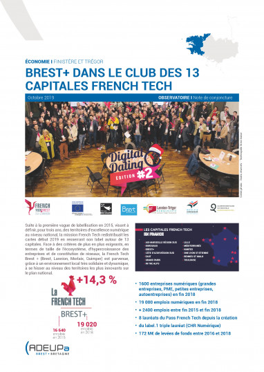 Brest+ dans le club des 13 capitales French Tech