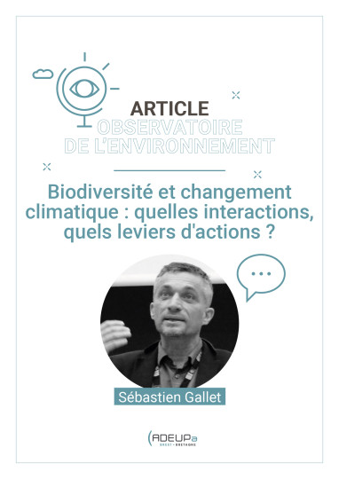 Biodiversité et changement climatique : quelles interactions, quels leviers d'actions ? 