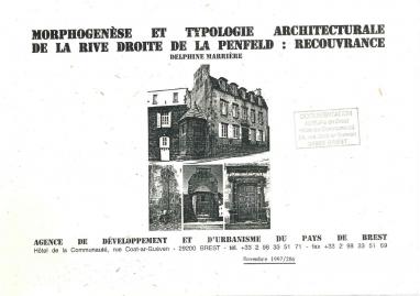 Morphogénèse et typologie architecturale de la rive droite de la Penfeld - Recouvrance