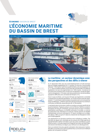 Observatoire de l'économie maritime du Bassin de Brest - Note d'analyse n° 3