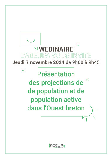 Wébinaire : Présentation des projections de population et de population active dans l'Ouest breton