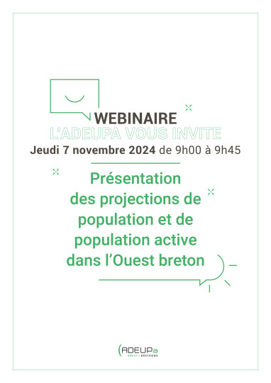 Wébinaire : Présentation des projections de population et de population active dans l'Ouest breton
