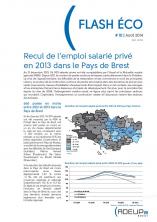 Flash Eco N°10 - Recul de l’emploi salarié privé en 2013 dans le Pays de Brest