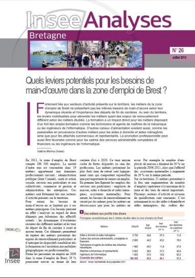 INSEE Analyse Bretagne N°26 (juillet 2015)