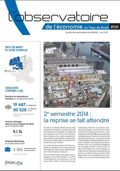 2ème semestre 2014 : la reprise économique se fait attendre dans le pays de Brest