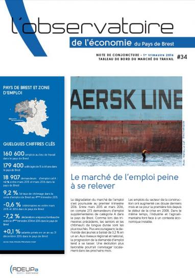 Observatoire de l'économie du pays de Brest N°34 - NOTE DE CONJONCTURE - Tableau de bord du marché du travail