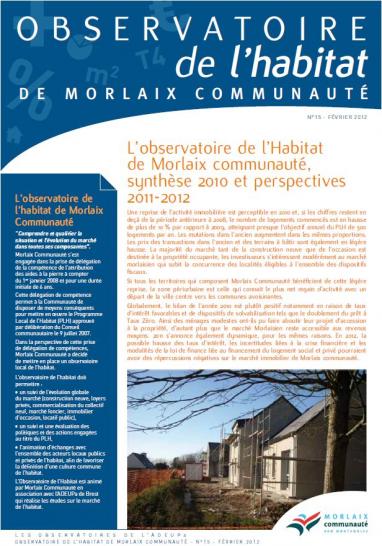 Observatoire de l'habitat de Morlaix communauté N°15