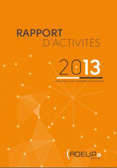 Rapport d'activités 2013 de l'ADEUPa