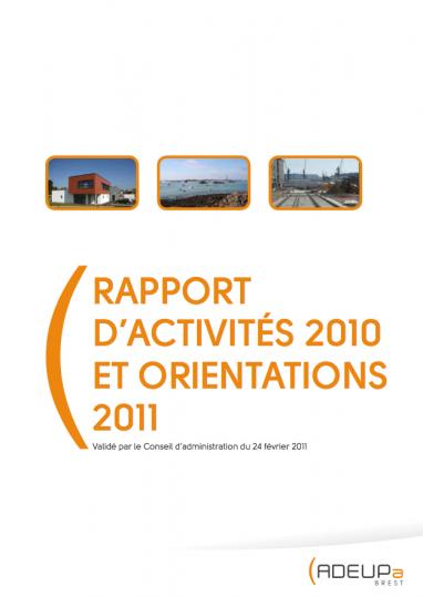 Rapport d'activités 2010 et orientations 2011
