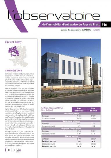 Observatoire de l'immobilier d'entreprise du pays de Brest N°16